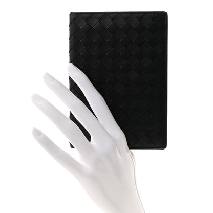 Bottega Veneta Nappa Intrecciato Passport Case Black 2 of 7