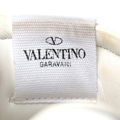 Valentino Garavani Calfskin Rockstud Untitled Open Sneakers 38.5 White 7 of 10