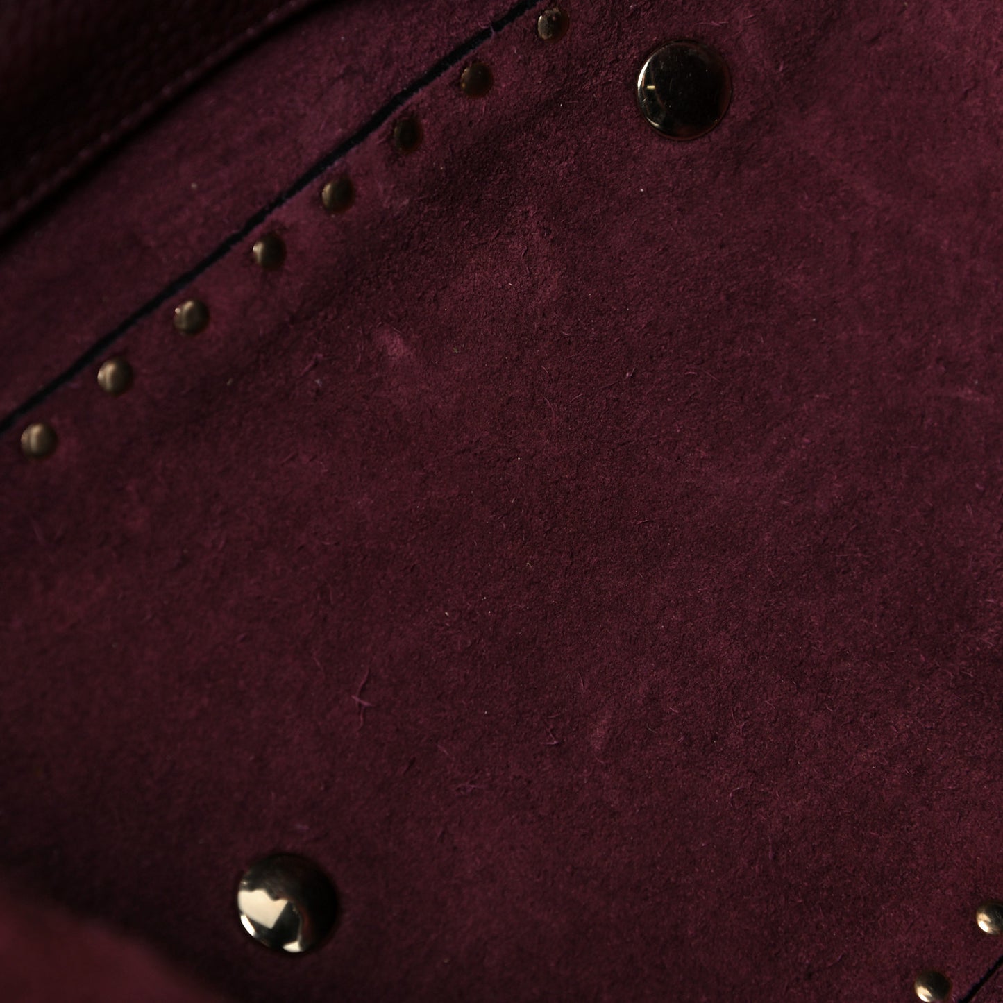 Pebbled Calfskin Medium Rockstud Tote Rubin