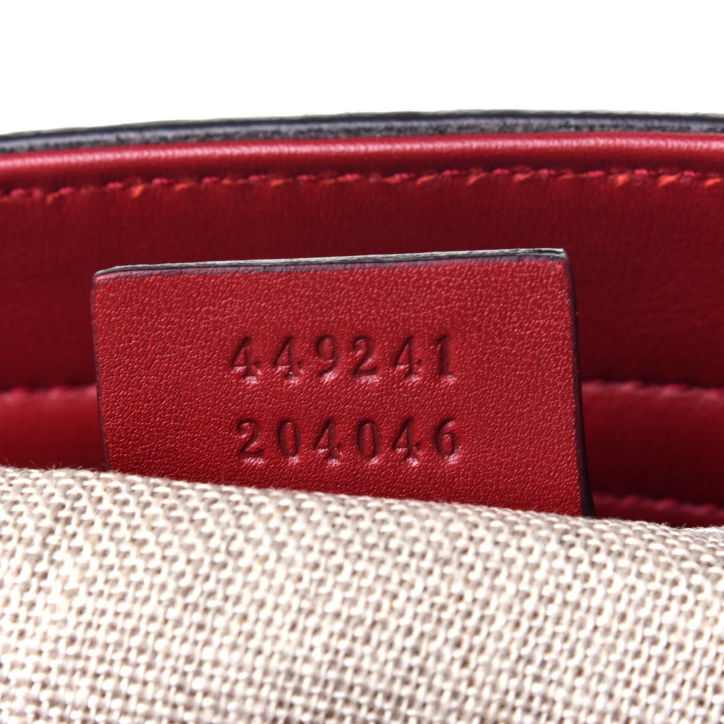 Microguccissima Small Bree Tote Red