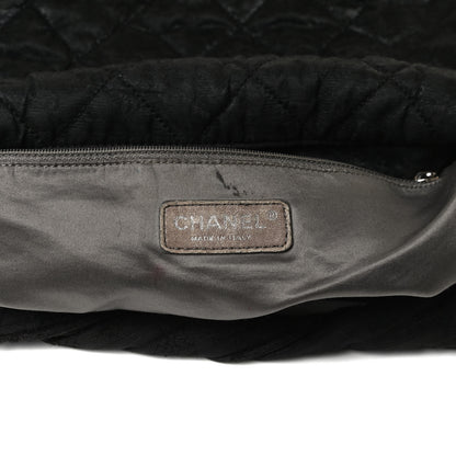 Chanel Crinkled Coated Canvas Le Marais Hobo Black 5 of 20