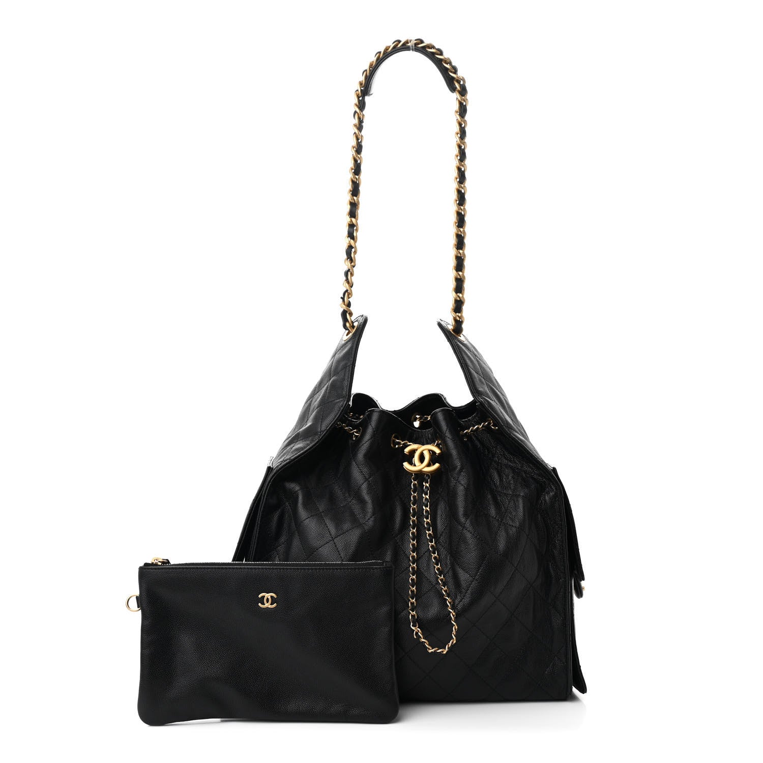 Chanel Caviar Quilted Medium Chanel 25 Handbag Black 3 of 12