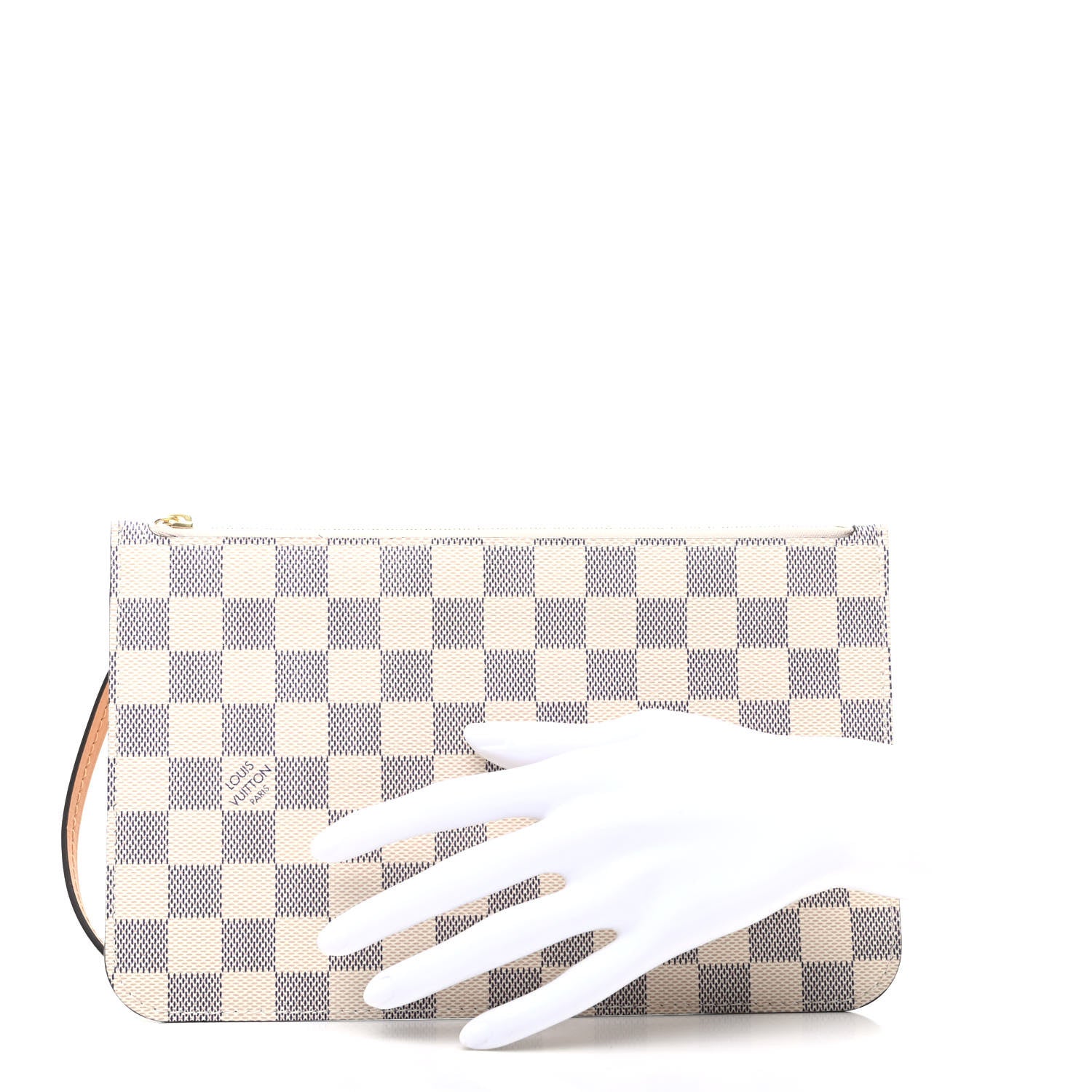 Louis Vuitton Damier Azur Braided Neverfull MM GM Pochette Pink 2 of 6