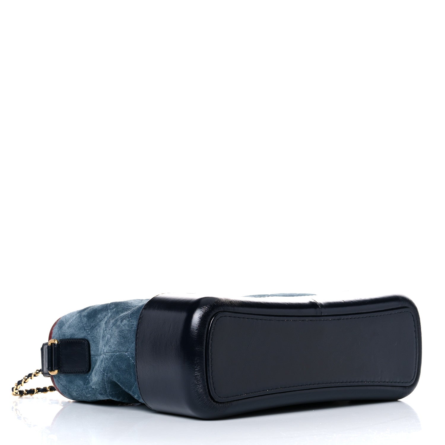 Chanel Suede Calfskin Quilted Medium Gabrielle Hobo Blue 4 of 15