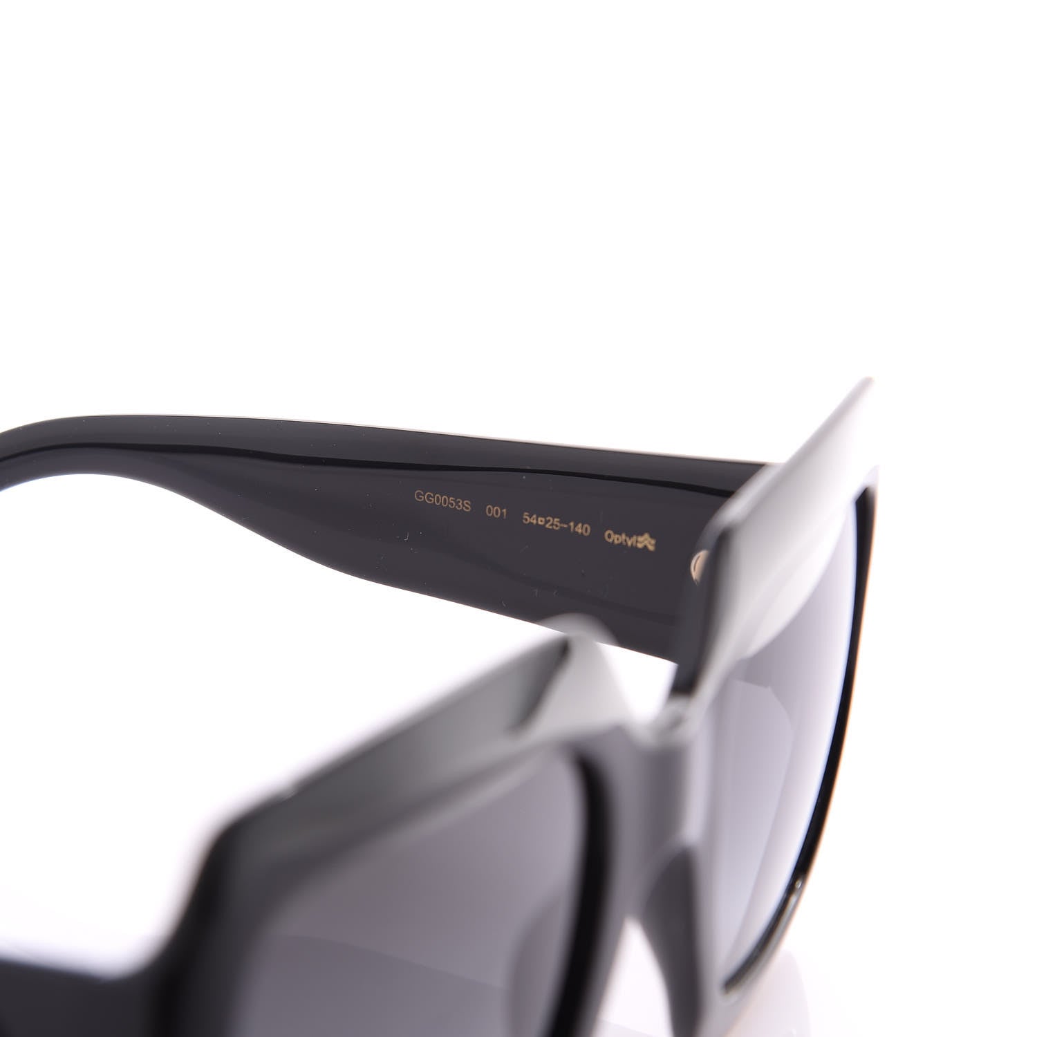 Gucci Acetate Square Frame Sunglasses GG0053S Black 5 of 8
