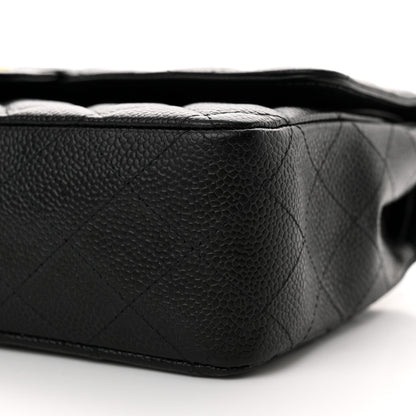 Chanel Caviar Quilted Medium Double Flap Black 9 of 15