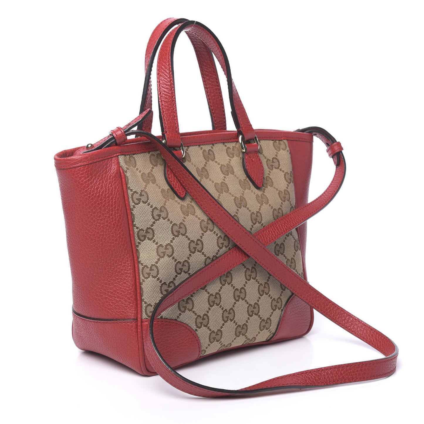 Monogram Small Bree Tote Red