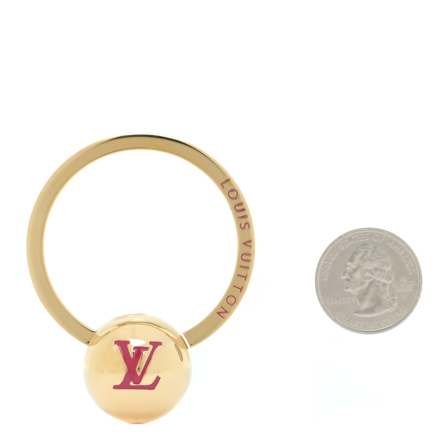 Sphere Key Ring Gold
