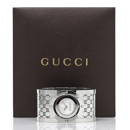 Gucci Stainless Steel Mother of Pearl 33mm Twirl Quartz Watch 5 of 5
