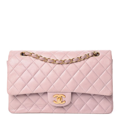 Chanel Lambskin Quilted Medium Double Flap Light Pink 1 of 13