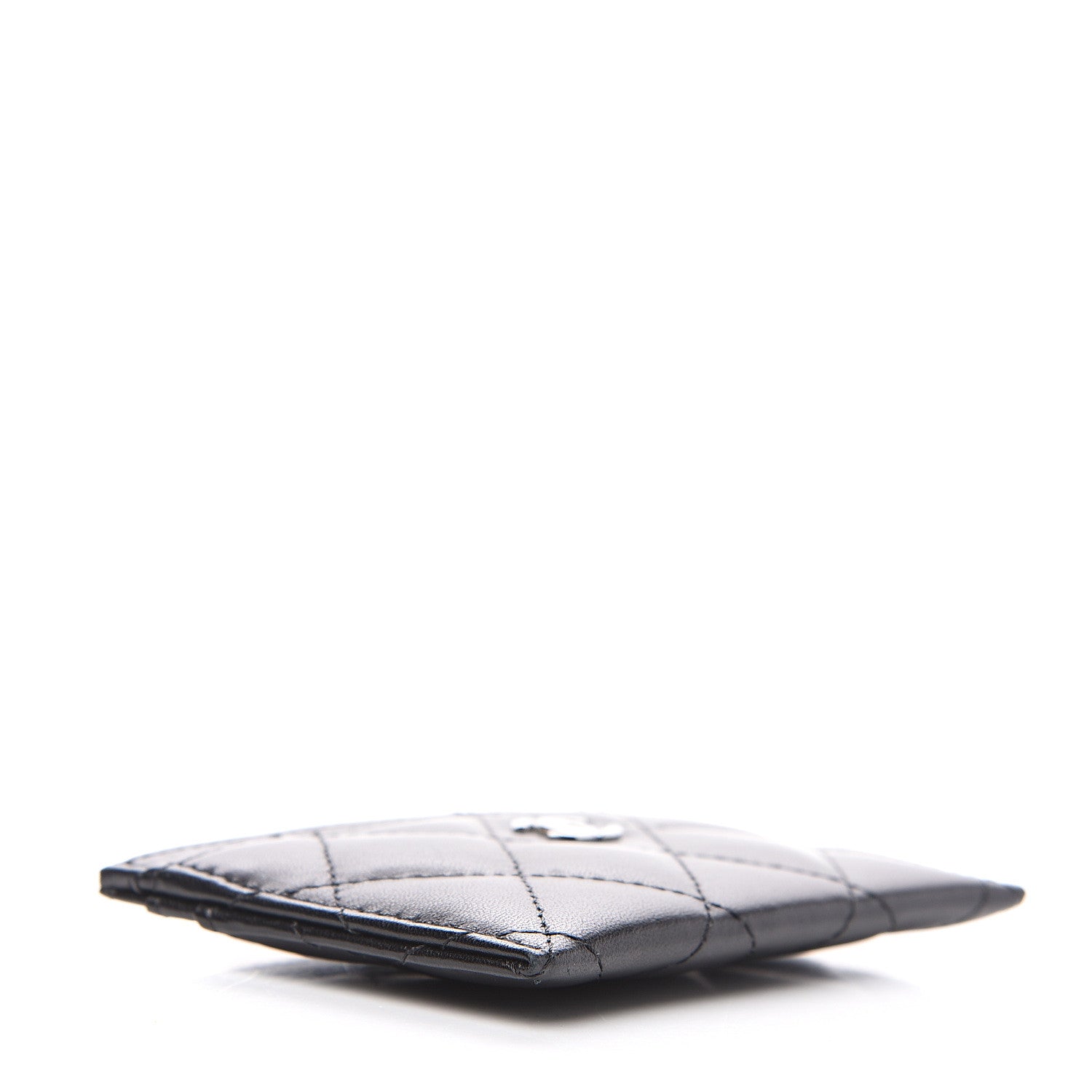 Chanel Lambskin Quilted Card Holder Black 3 of 7