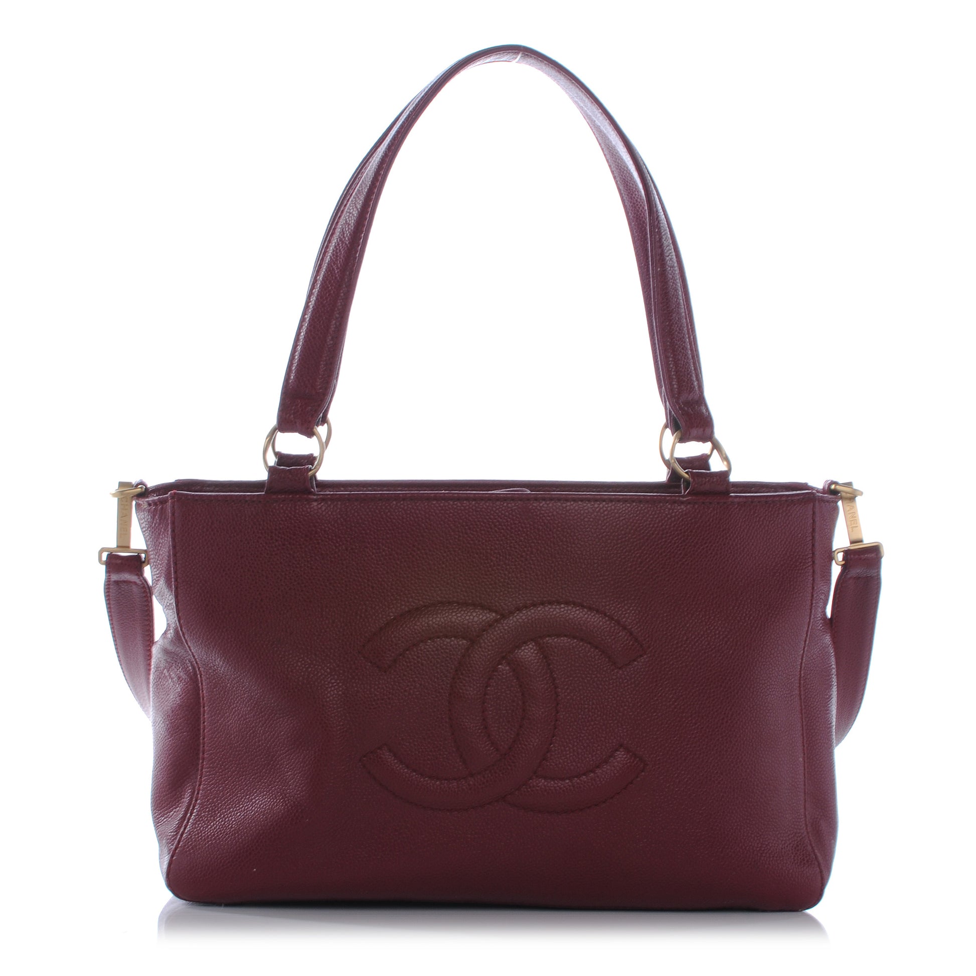 Chanel Caviar CC Shoulder Bag Bordeaux 1 of 7