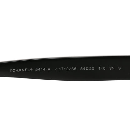 Chanel Acetate CC Butterfly Sunglasses 5414-A Black Yellow 5 of 7