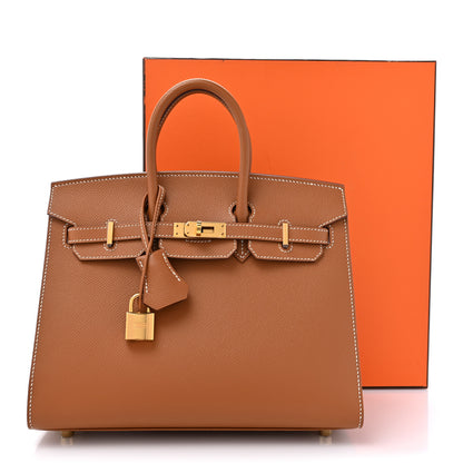 Hermes Epsom Birkin Sellier 25 Gold 12 of 12