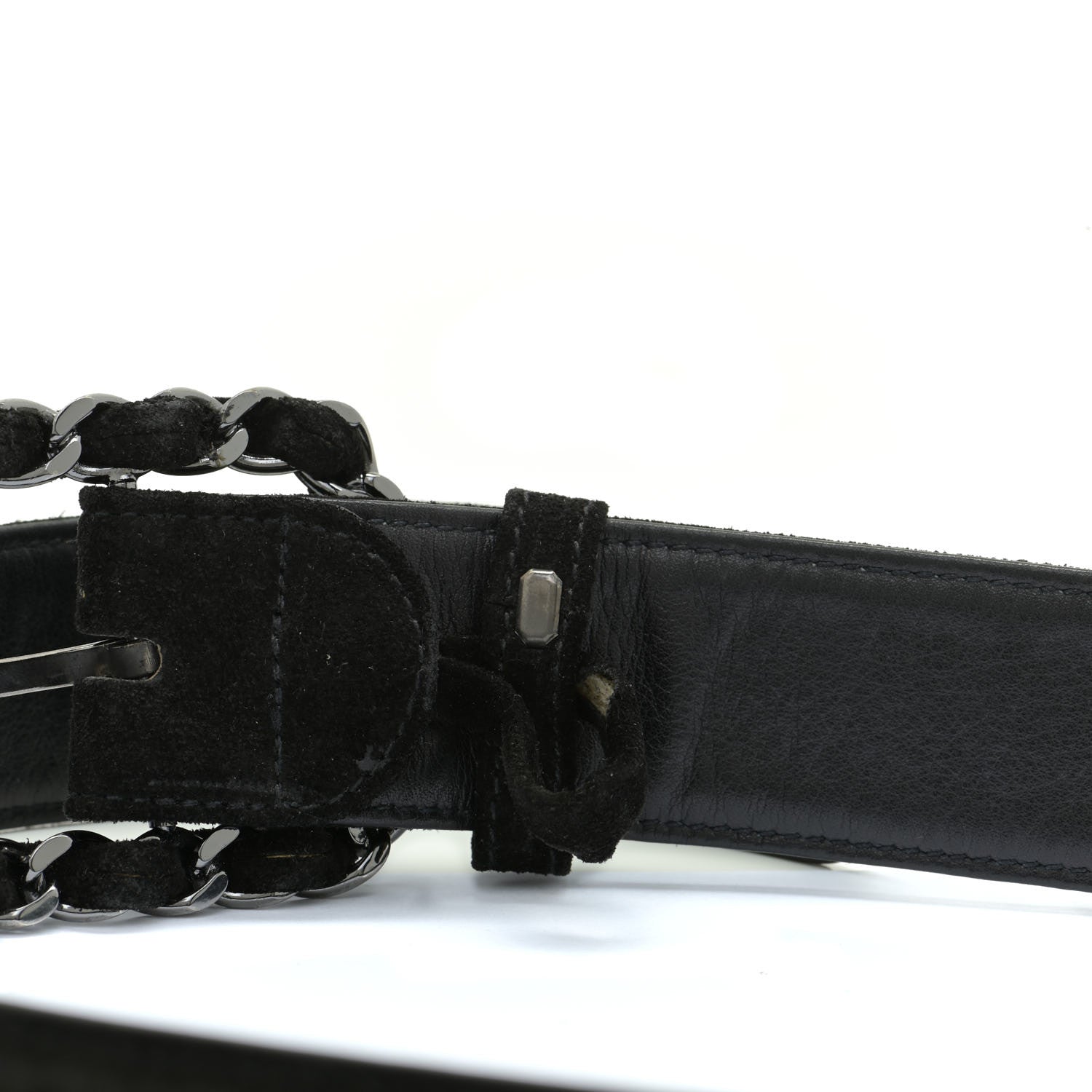 Chanel Suede CC Belt 75 30 Black 8 of 8