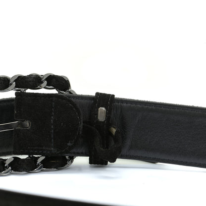 Chanel Suede CC Belt 75 30 Black 8 of 8