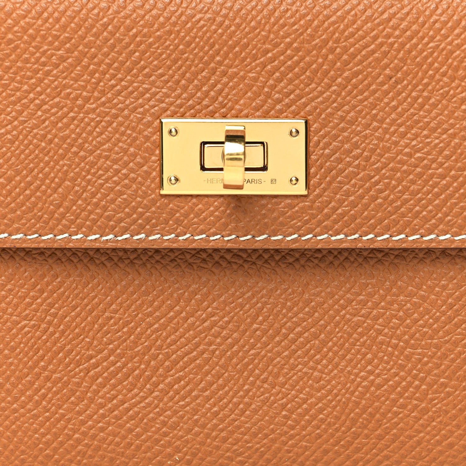 Hermes Epsom Kelly Pocket Compact Wallet Gold 8 of 10