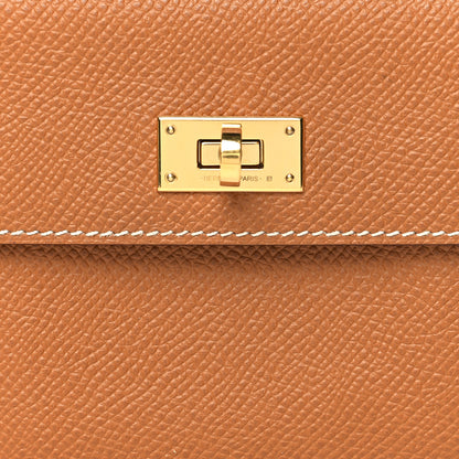 Hermes Epsom Kelly Pocket Compact Wallet Gold 8 of 10