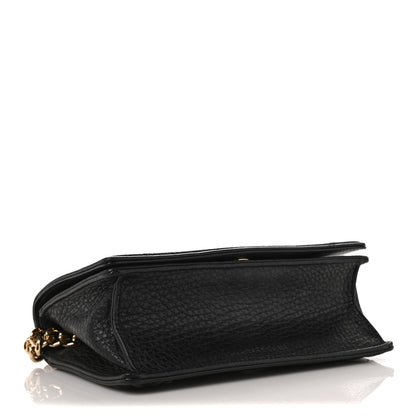 Christian Dior Grained Calfskin Small Diorama Flap Bag Black 4 of 8