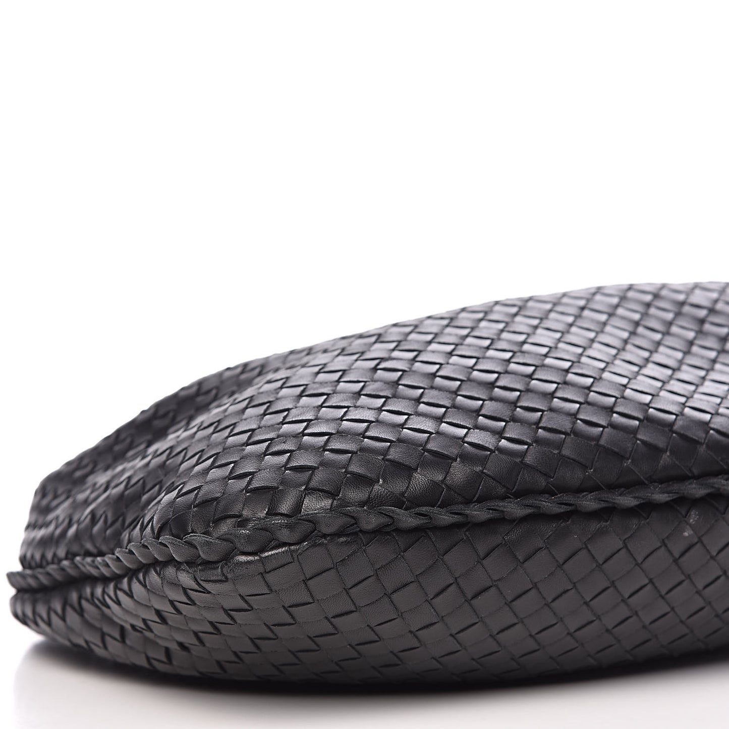 Nappa Intrecciato Medium Veneta Hobo Black