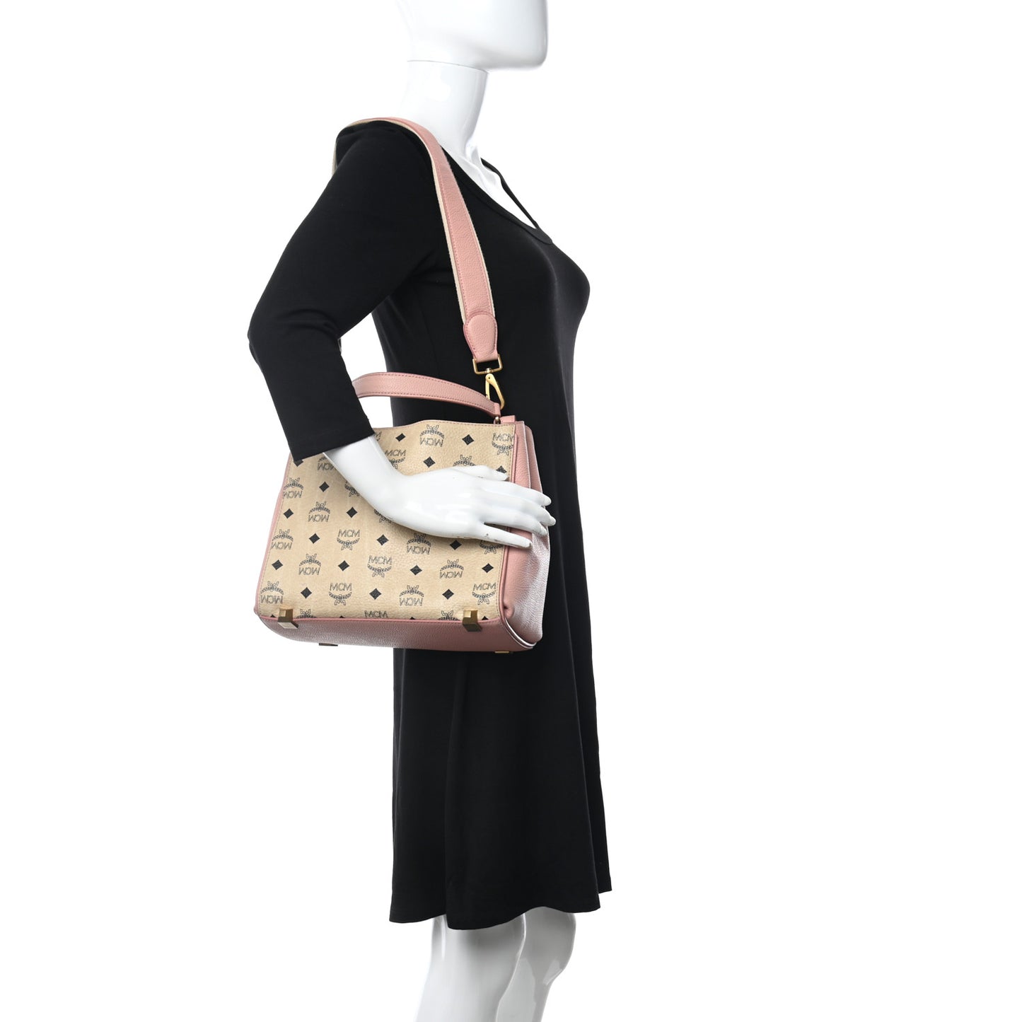 Visetos Small Corina Shoulder Bag Beige Pink