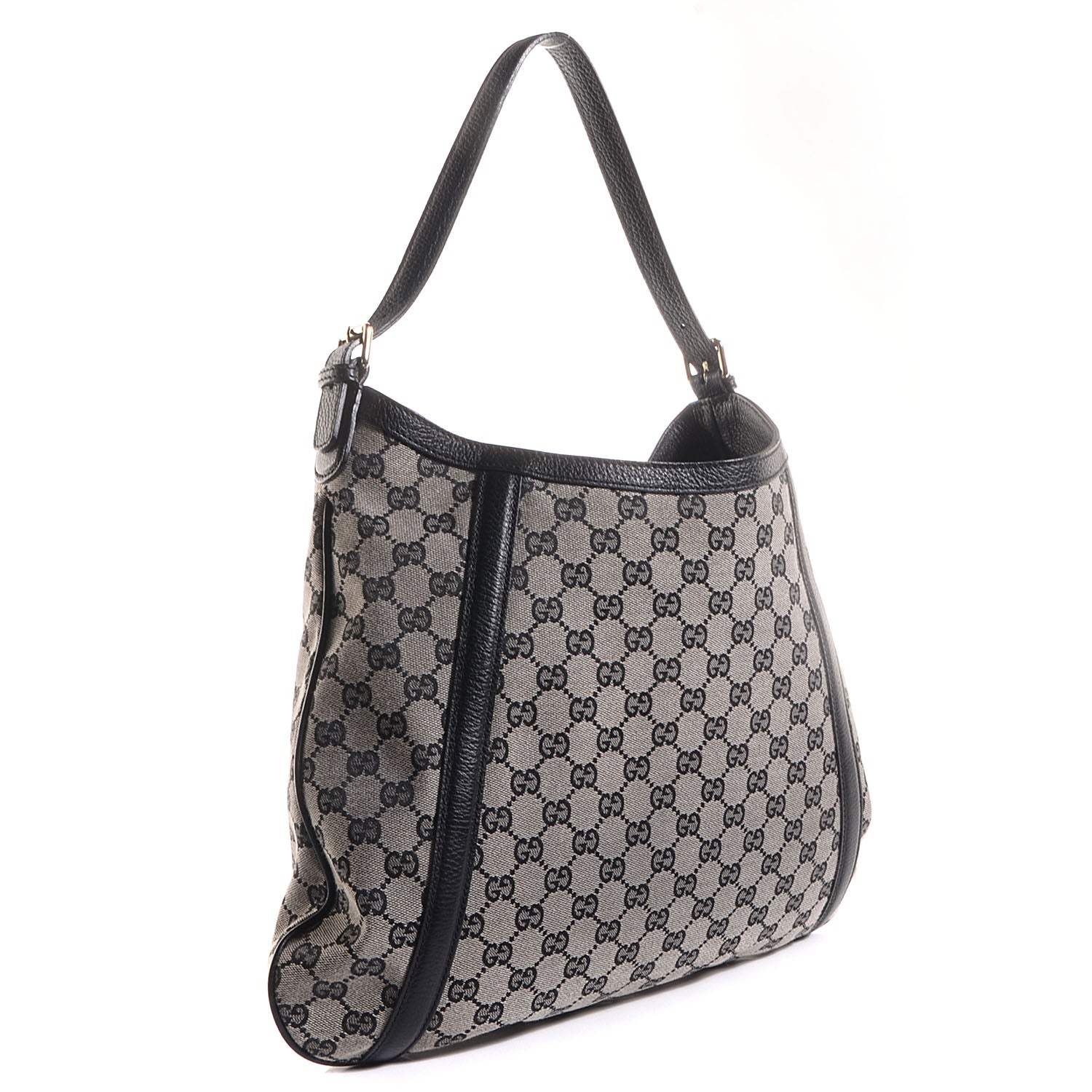 Gucci Monogram Medium Hobo Black 3 of 7