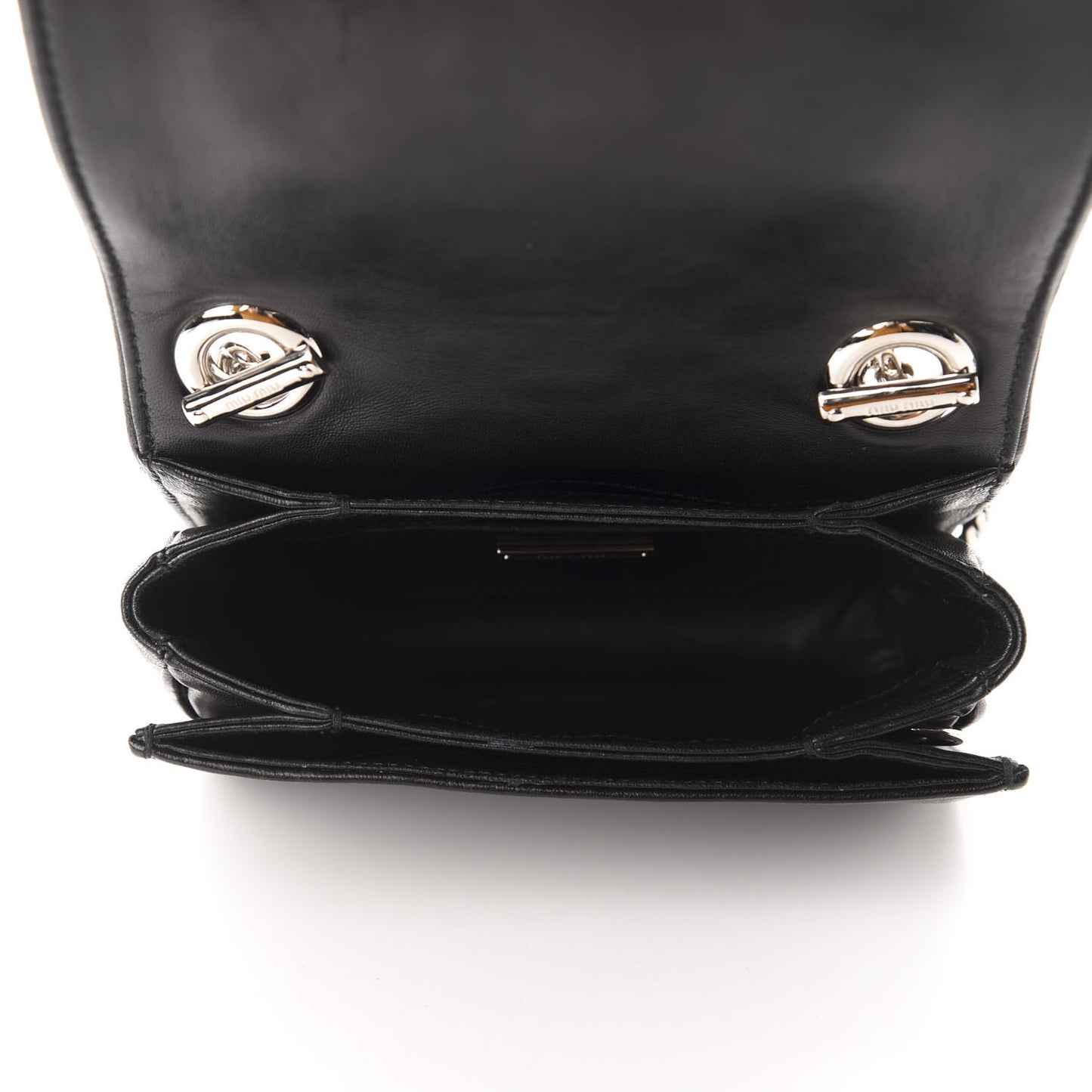 Nappa Grommet Club Shoulder Bag Black