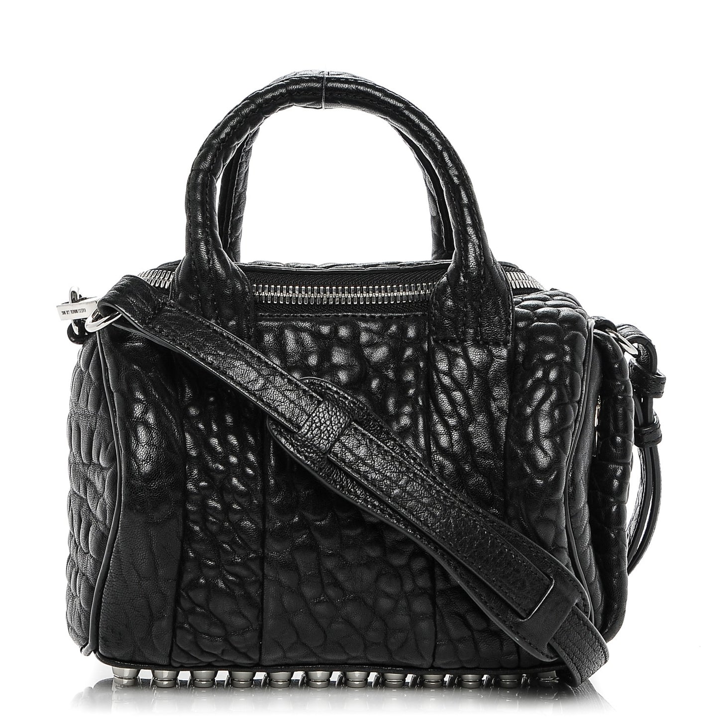Pebbled Lambskin Mini Rockie Black Rhodium Hardware
