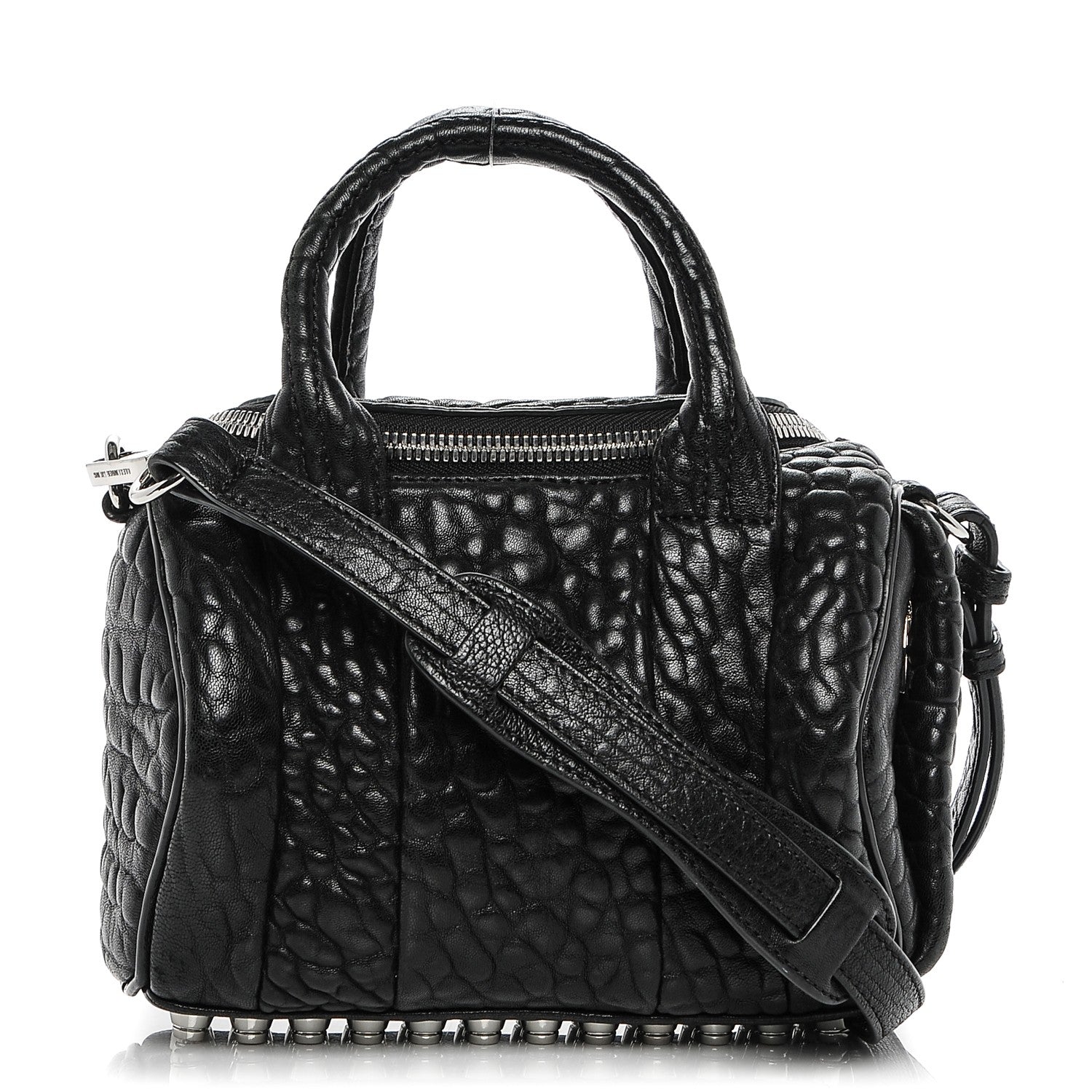 Alexander Wang Pebbled Lambskin Mini Rockie Black Rhodium Hardware 1 of 7