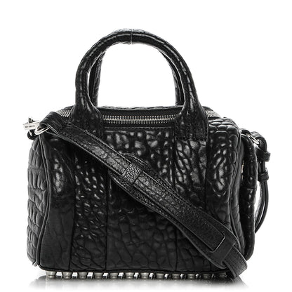 Alexander Wang Pebbled Lambskin Mini Rockie Black Rhodium Hardware 1 of 7