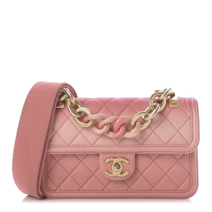 Chanel Caviar Quilted Small Sunset On The Sea Flap Coral 1 of 10