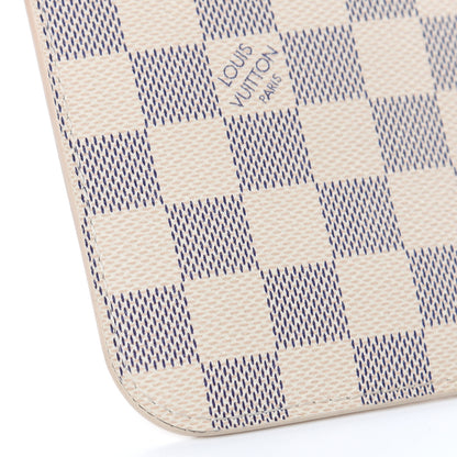 Louis Vuitton Damier Azur Neverfull MM GM Pochette Rose Ballerine 10 of 14