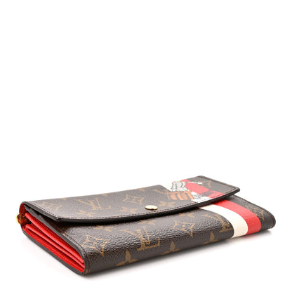 Louis Vuitton Monogram Groom Sarah Wallet Red 4 of 9