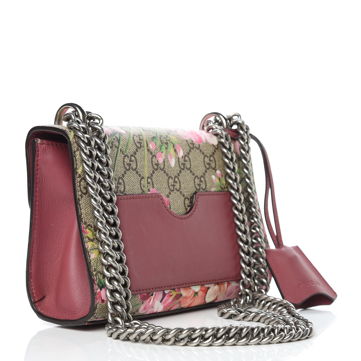 Gucci GG Supreme Monogram Blooms Small Padlock Shoulder Bag Beige Multicolor Dry Rose 3 of 13