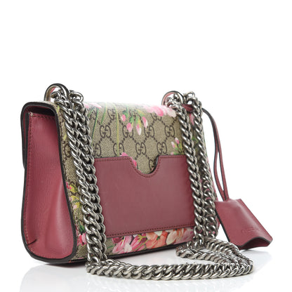 Gucci GG Supreme Monogram Blooms Small Padlock Shoulder Bag Beige Multicolor Dry Rose 3 of 13