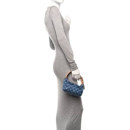 Louis Vuitton Monogram Denim Hills Pochette Blue 2 of 10