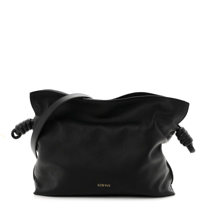 Loewe Nappa Calfskin Medium Flamenco Knot Bag Black 1 of 10