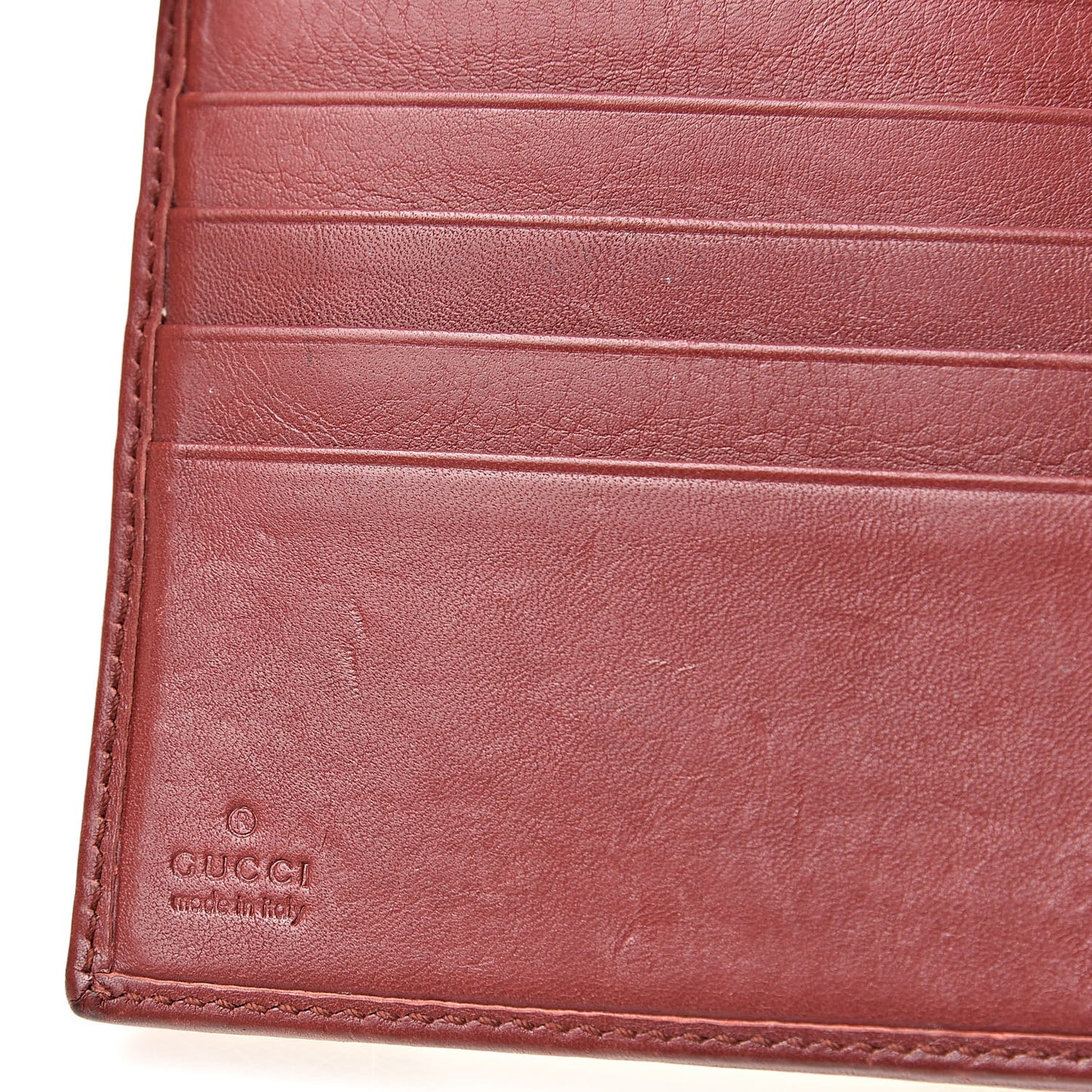 Monogram Heart French Wallet Red