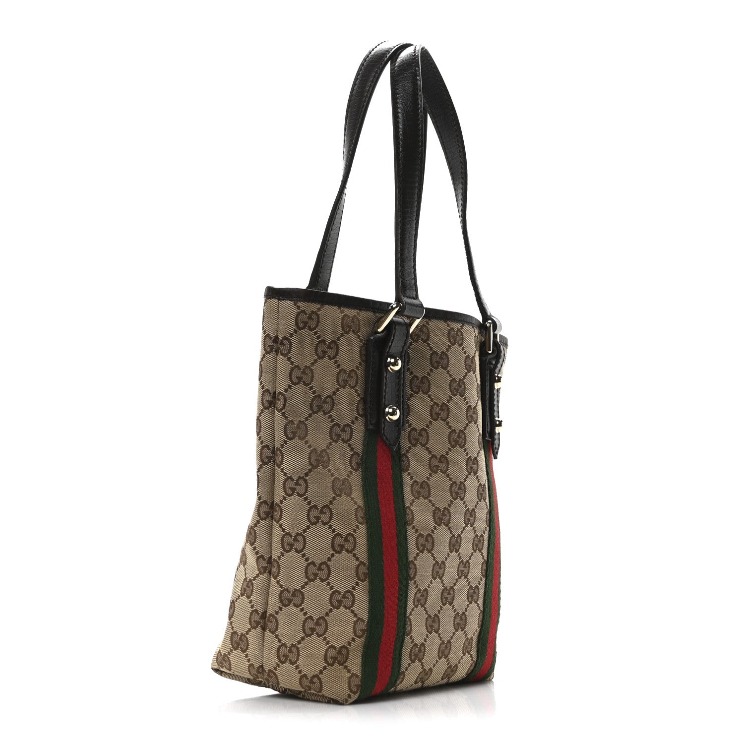 Gucci Monogram Web Small Jolicoeur Shopper Tote Dark Brown 3 of 10