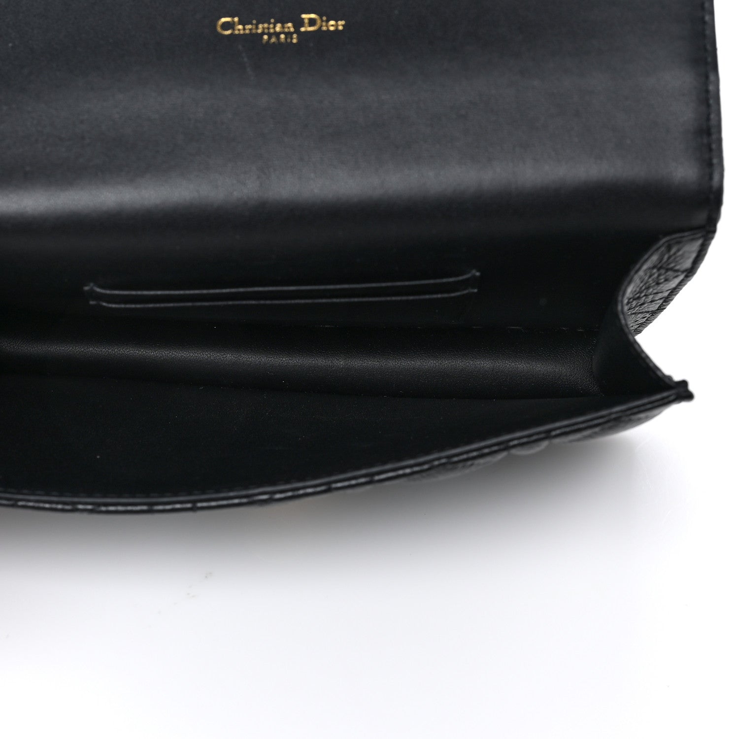 Christian Dior Supple Calfskin Cannage Caro Belt Pouch with Chain Black 6 of 10