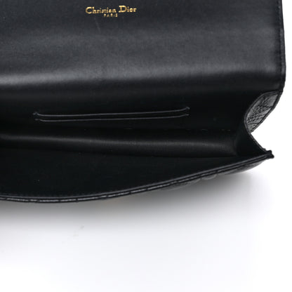 Christian Dior Supple Calfskin Cannage Caro Belt Pouch with Chain Black 6 of 10