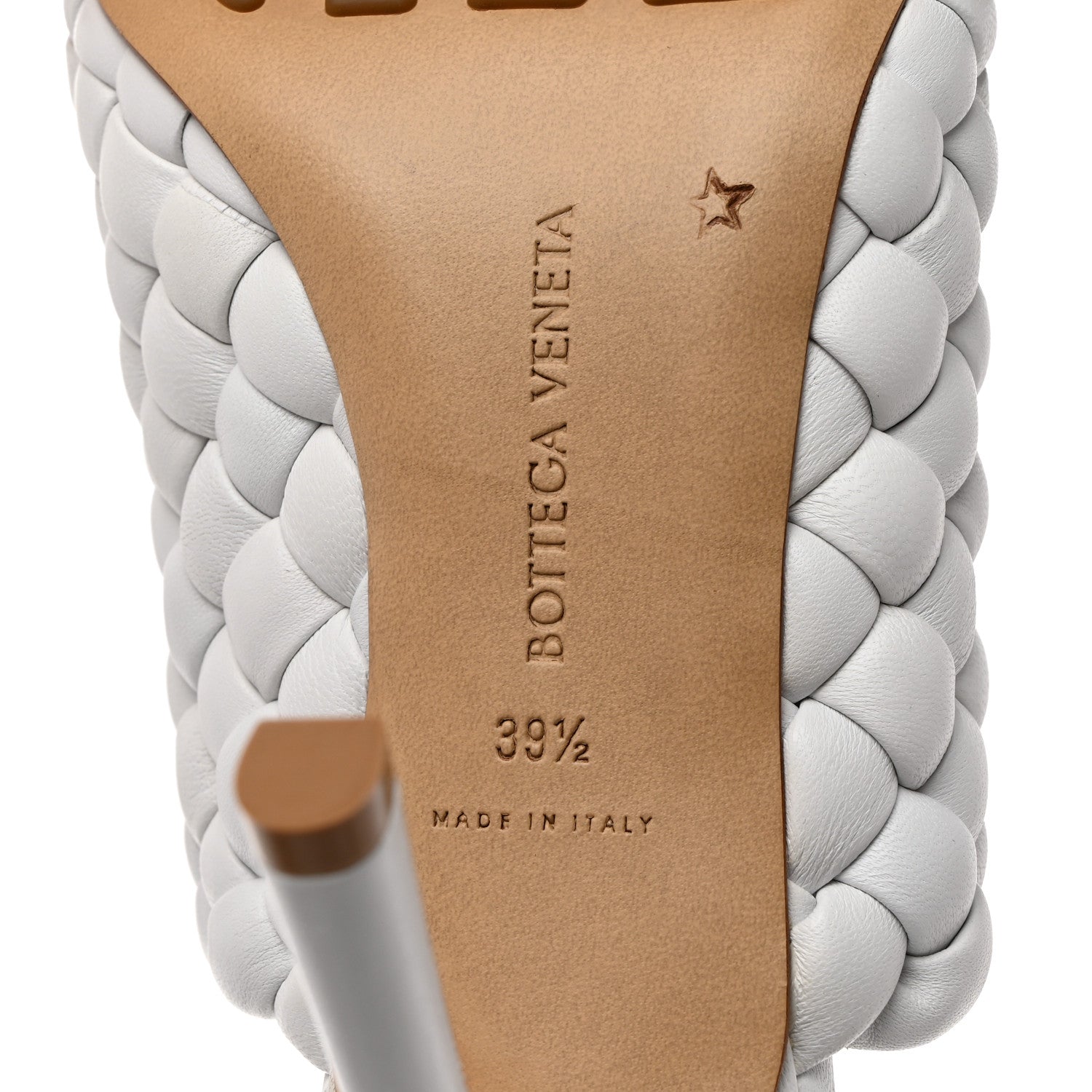 Bottega Veneta Nappa Padded Intreccio The Curve Sandals 39.5 Optic White 6 of 9
