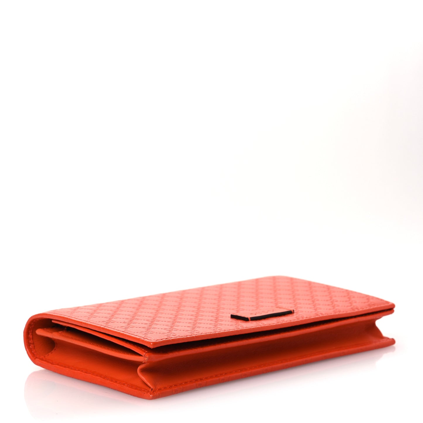 Soft Microguccissima Crossbody Wallet Sun Orange