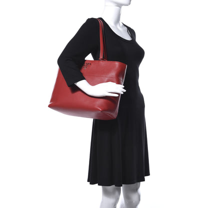 Prada Vitello Phenix Tote Rosso 2 of 10