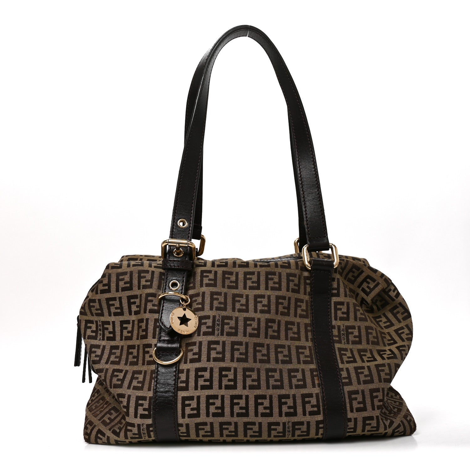 Fendi Zucchino Boston Brown 1 of 9