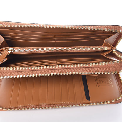 MCM Visetos Double Zip Around Organizer Wallet Cognac 5 of 10