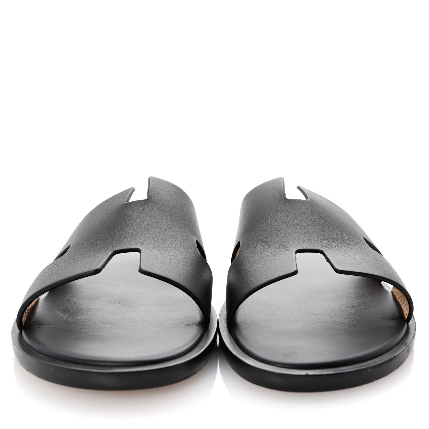 Calfskin Mens Izmir Sandals 44 Black