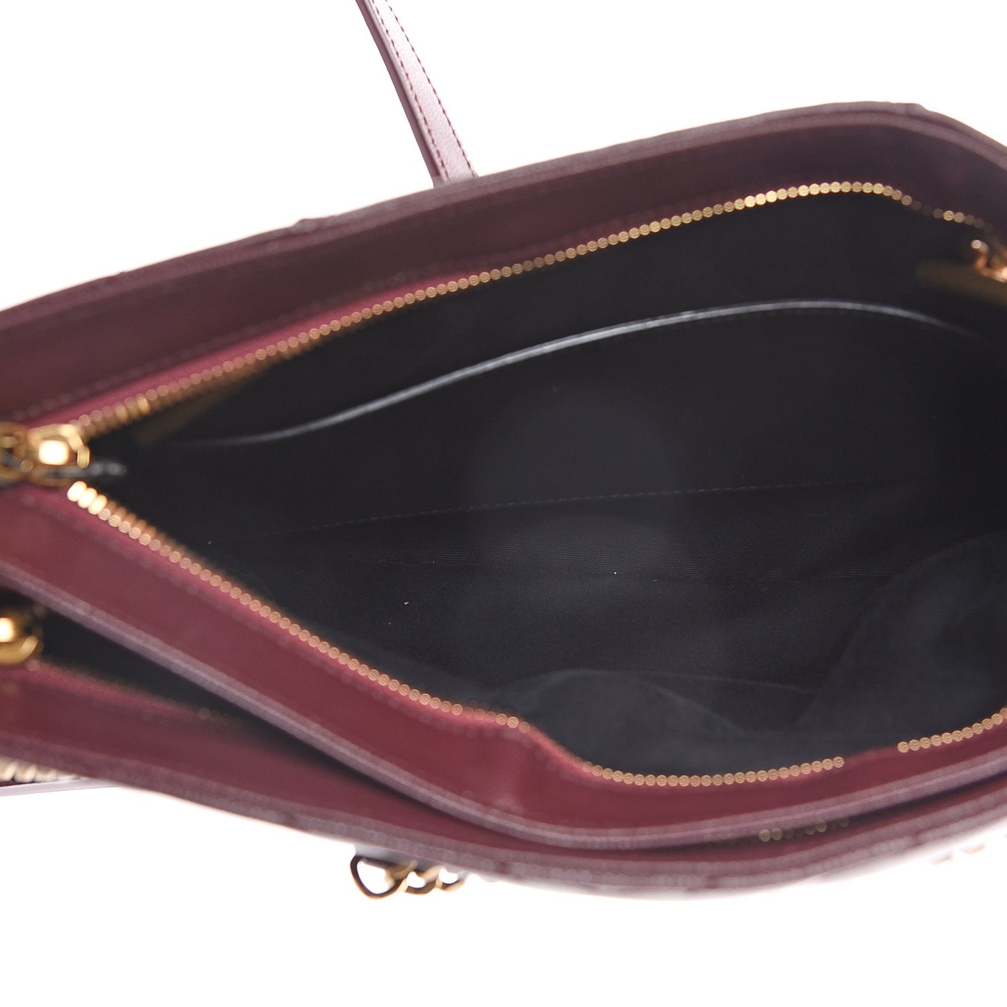Grain de Poudre Matelasse Chevron Small Tribeca Shopping Bag Rouge Legoin