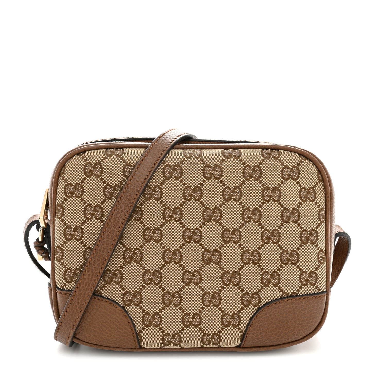 Monogram Mini Bree Messenger Bag Beige Tabacco