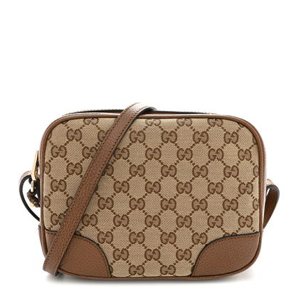 Gucci Monogram Mini Bree Messenger Bag Beige Tabacco 1 of 11